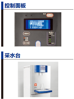 純水機WG250/1000控制面板